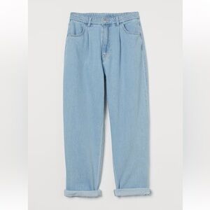 H&M loose high-waist blue Jeans